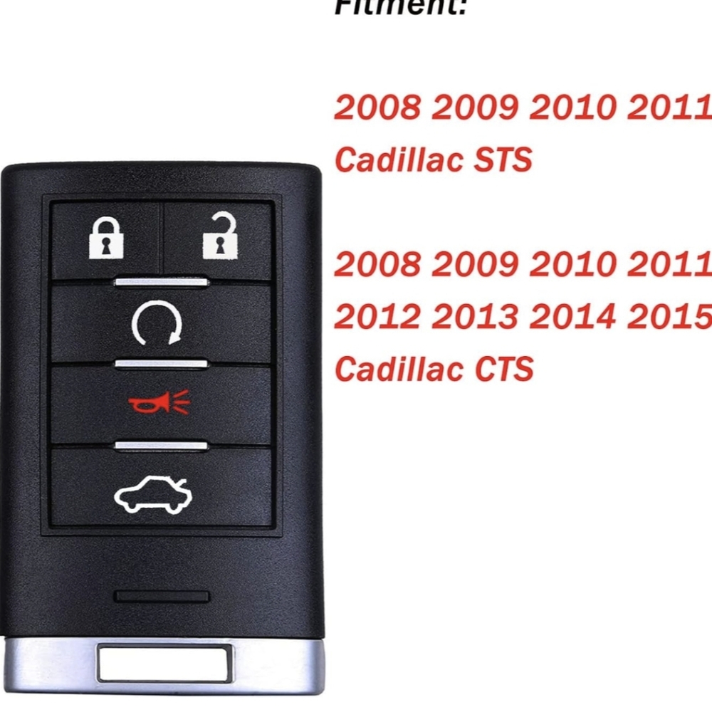 NIP Remote Key Replacement For Cadillac - Picture 2 of 10